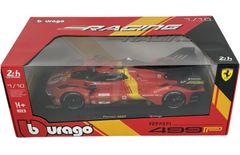 FERRARI 499P  AF CORSE No51 WINNER 24h LE MANS 2023 ALESSANDRO PIER GUIDI - JAMES CALADO  ANTONIO GIOVINAZZI K /BBurago 1/18