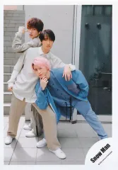 【中古】生写真(ジャニーズ) Snow Man/深澤辰哉・向井康二・佐久間大介/全身/Snow Man 「ポートレートシリーズ」オリジナルフォト/公式生写真