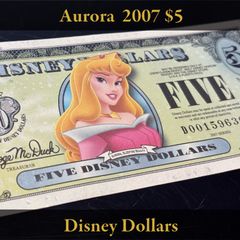 ディズニーダラー 2007年 5ドル オーロラ姫 シリーズD
