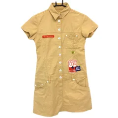 ★特価★ルコック 半袖ポロワンピース ベージュ ワッペン  レディース M ゴルフウェア le coq sportif