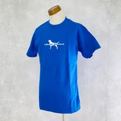 未使用品 ラブラドールレトリバー メンズ 半袖Tシャツ 青 Sサイズ Labrador Retriever  /91205在