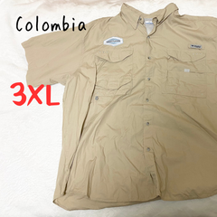 美品　【古着】コロンビア　Colombia PFG 3XLサイズ　釣り　キャンプ　大きいサイズ