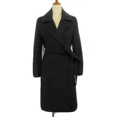 クリアインプレッション CLEAR IMPRESSION チェスターコート ベルト ウール アンゴラ 2 黒 ブラック