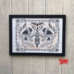 プランツパンク/スチームパンク/絵画/アート/原画/アマビエ - メルカリ