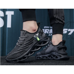 スニーカー メンズ ランニングシューズ ブラック ウォーキングシューズ 靴 スポーツシューズ トレーニングシューズ 防滑 衝撃吸収 素早く履ける