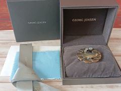 ジョージジェンセン 384 ブローチ 忘れな草 フォーゲットミーノット 2