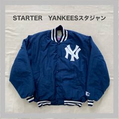 STARTER　YANKEES　スターター　ニューヨークヤンキース　NY　スタジャン　ナイロン　ベースボールジャンパー　アウター　Diamond coIIection　USA製　M