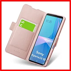 【セール中】 Sony Xperia 10 III_ローズゴールド Xperia 10 III ケース Xperia 10 III Lite ケース 手帳型 薄