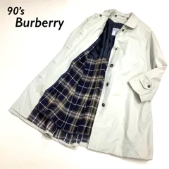 90‘s Burberry ノバチェック ステンカラーコート ライナーあり