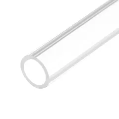 uxcell アクリルパイプ クリアな硬質丸管 11mm(0.43インチ) 内径 15mm(0.6インチ) 外径 6インチ ランプや提灯 水冷システム用