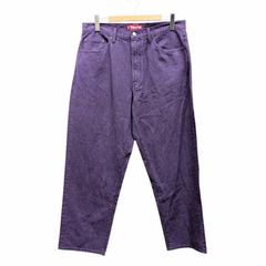 クリーニング済み！supreme Baggy Jeans パープル 紫 - メルカリ