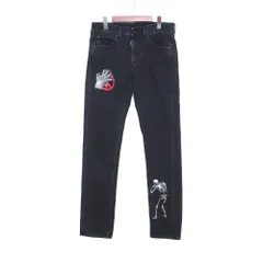 未使用 OFF-WHITE × UNDERCOVER スリム5ポケットデニムパンツのサムネイル