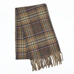 新品 ポロ ラルフローレン POLO RALPH LAUREN マフラー リバーシブル チェック柄 メンズ レディース 男女兼用 PC0945 208 ブラウン