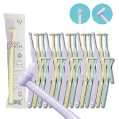 Ci ミニワンタフト Clilin クリリン MSやややわらかめ 3色アソート 30本【Ciメディカル ワンタフト 歯ブラシ かわいい こども 女性向け 】