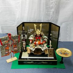 久月 兜平飾り 兜飾り 上原玉鳳作 正絹色々縅 8号 - メルカリ
