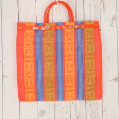 メキシコ製 メルカドメッシュトートバッグ（М）005