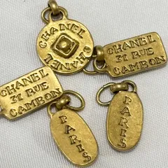 【送料無料】CHANEL/シャネル/ピアスチャーム/アクセサリー/ゴールド/5点セット/中古品