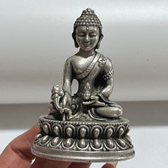 銅細工 阿弥陀仏像 密教三宝仏 小仏像 装飾品 工芸品 美術品 置物