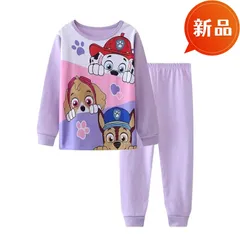 新品 女の子用 パウパトロール 長袖パジャマ 上下セット 100cm-130cm 綿 ルームウェア ハロウィン 可愛い キャラクター服