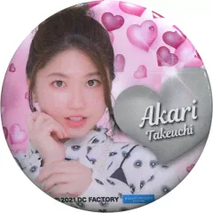 【中古】バッジ・ピンズ 竹内朱莉(アンジュルム) ソロ缶バッジ 「モバガチャ Hello! Project2021バレンタインガチャ」 景品