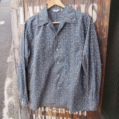 BEAMS ビームス 総柄 オープンカラーシャツ M