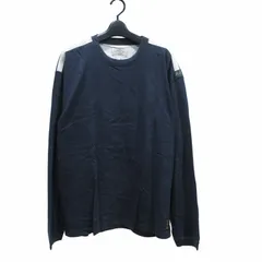 アルマーニ ジーンズ ARMANI JEANS ヴィンテージ カットソー Tシャツ 長袖 紺 ネイビー Mのサムネイル