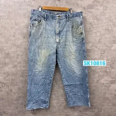 RUSTLER ラスラー デニムジーンズパンツ ライトブルー ジップフライ 38×30 実寸W38in 87622RL USA 海外輸入 古着 SK10816