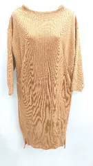 ◇ ⊇ STYLE DELI スタイルデリ 長袖 膝丈 ワンピース サイズ02 キャメル レディース E  【1503050042802】