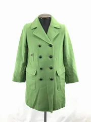 マッキントッシュフィロソフィー★センターベント/ウールピーコート【サイズ38/レディース-M/緑】三陽商会◆BA877W<sale>