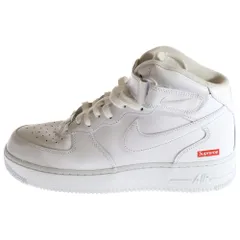 NIKE (ナイキ) ×SUPREME AIR FORCE 1 MID SP シュプリーム エアフォース ミッドカットスニーカー ホワイト US9/27cm FZ8784-100
