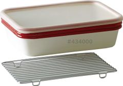 富士ホーロー ホーロー 揚げ物バット 5点セット レッド BM-3V.NR