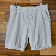 90s Polo by Ralph Lauren ポロ ラルフローレン シアサッカー ストライプ ショートパンツ ショーツ 半パン サイズ W36 メンズ XL位 90年代 VINTAGE 古着 r25062756/その他