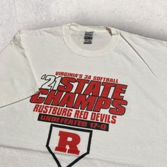 US古着 GILDAN ギルダン SOFTBALL ソフトボール Rustburg Red Devils Tシャツ XL ホワイト