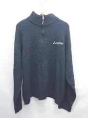 ◇ ⊇ BARK MANHATTAN × GERRY ハーフジップ 長袖 ニット プルオーバー サイズL ネイビー メンズ E  【1506250002195】のサムネイル