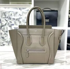 美品☆　セリーヌ　ラゲージ　マイクロ　スリ　ハンドバッグ　レザー　2019年