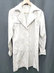 ◇ Θ COMME CA ISM コムサイズム 長袖 トレンチコート サイズL ベージュ レディース P  【1409090010699】