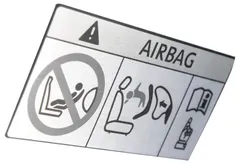 【在庫処分】A Type Sticker エアバッグモノトーンステッカー Monochrome Bag 125mm×65mm Air OBJ CO-AMS-01A coreのサムネイル