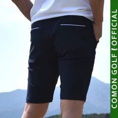 新品【COMONGOLF/コモンゴルフ】接触冷感スーパーストレッチゴルフショートパンツ/ネイビー(CG-NF151)M L XL XXL XXXL LL 3L 4L 2XL 3XL ゴルフウェア ゴルフパンツ ハーフパンツ 短パン 夏 膝上 大きいサイズまで