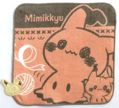 【中古】タオル・手ぬぐい ミミッキュ ボタンアップリケ付きハンドタオル 「一番くじ ポケピース ～“PEACE”なおさいほうのひととき～」 G賞