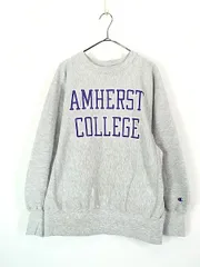 古着 90s USA製 Champion Reverse Weave 「AMHERST COLLEGE」 2段 カレッジ リバース スウェット L 古着 
