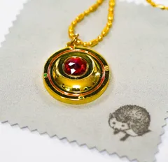 ペンダント セーラームーン 変身ブローチ 変身コンパクトミラー ネッス チャーム 金 円