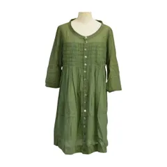 スナオクワハラ SUNAOKUWAHARA ワンピース カーキ サイズ M レディース s_z F-M8840