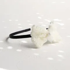 ☆ アイボリー ☆ RORA ローラ ミア カチューシャ RORA カチューシャ 細め ローラ ミア ヘッドドレス ヘアアクセサリー 髪飾り キッズ 子供 子ども こども 女の子 女子 リボン 花 お花 フォーマル おしゃれ かわいい 入園式 卒園式