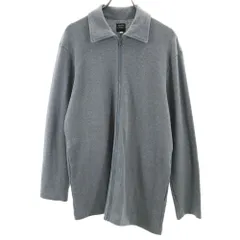 ワイズフォーリビング 日本製 フルジップ スウェット L グレー Y's for living BASICS チュニック レディース