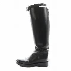 アンドゥムルメステール ANN DEMEULEMEESTER ロングブーツ ウェッジソール レザー 36 黒 ブラック /AN18のサムネイル