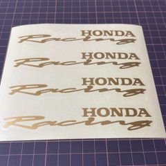 HONDA Racing ステッカー 4枚セット 切文字ステッカー