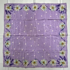 2509-133｜ディオール スカーフ シルク ライトパープル タグあり