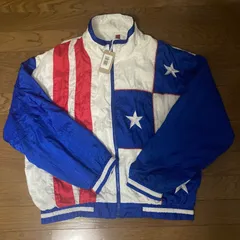 古着 ACTIVE EXPOSURE ナイロンジャケット 薄手ウインドブレーカー 羽織 アウター ブルゾン トリコロール 90's Philippines フィリピン