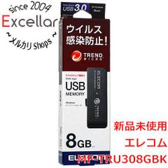 [bn:4] ELECOM　ウイルスチェック機能付USBメモリ MF-TRU308GBK