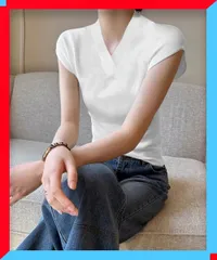 新品 サマーニット フレンチスリーブ トップス ベーシック ニットフレンチ 袖ニット お洒落 ニットソー 【送料無料】